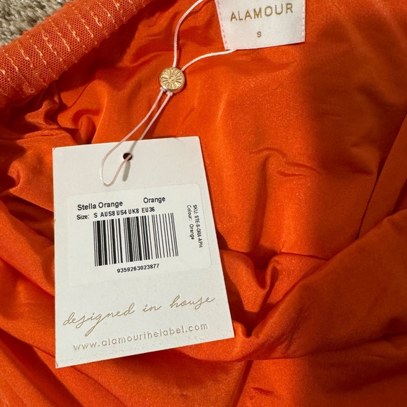 Stella Amour Orange Sequin Dress - Picture 6 of 13